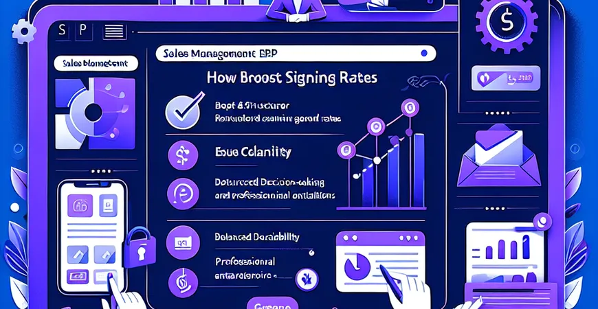 销售管理ERP工具如何提高签单率？8大功能解析